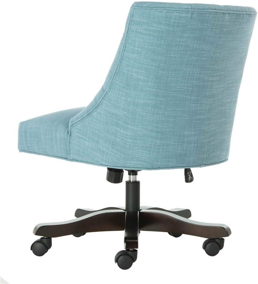 Soho Tufted Swivel Desk Chair - Light Blue - Safavieh