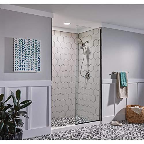 Moen Magnetix Engage 6.0 -Spray Spot Resist Brushed Nickel 6.75-in Round Handheld High Pressure Rain Shower Head 2.5 GPM