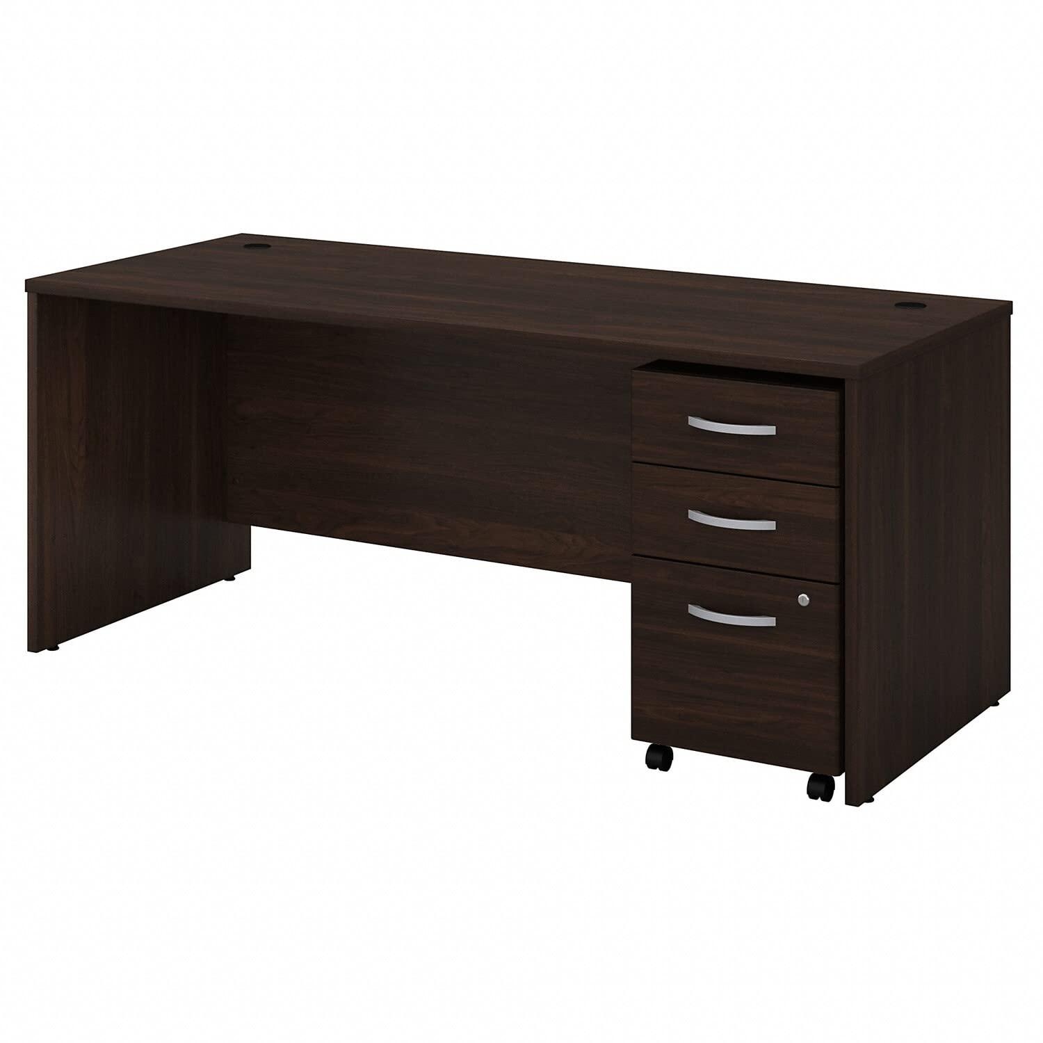 Studio C Executive Office Desk with Mobile File Cabinet