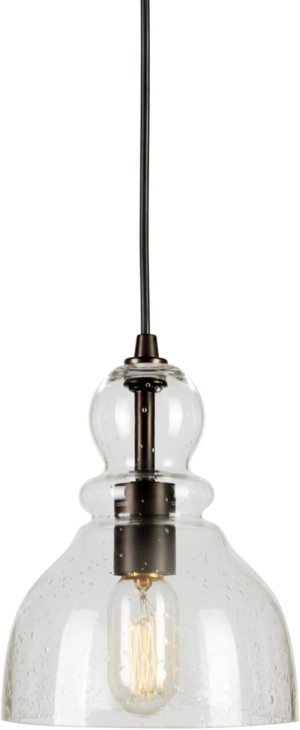 Forte Lighting 2678-01 1 Light 7" Wide Mini Pendant - Bronze