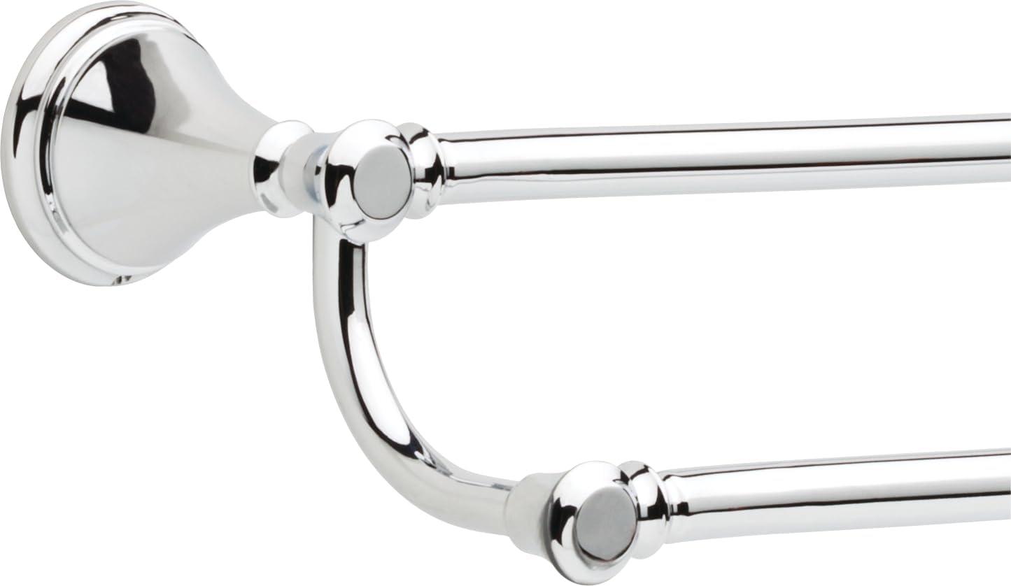 Cassidy 24 in. Wall Mount Double Towel Bar Bath Hardware Accessory