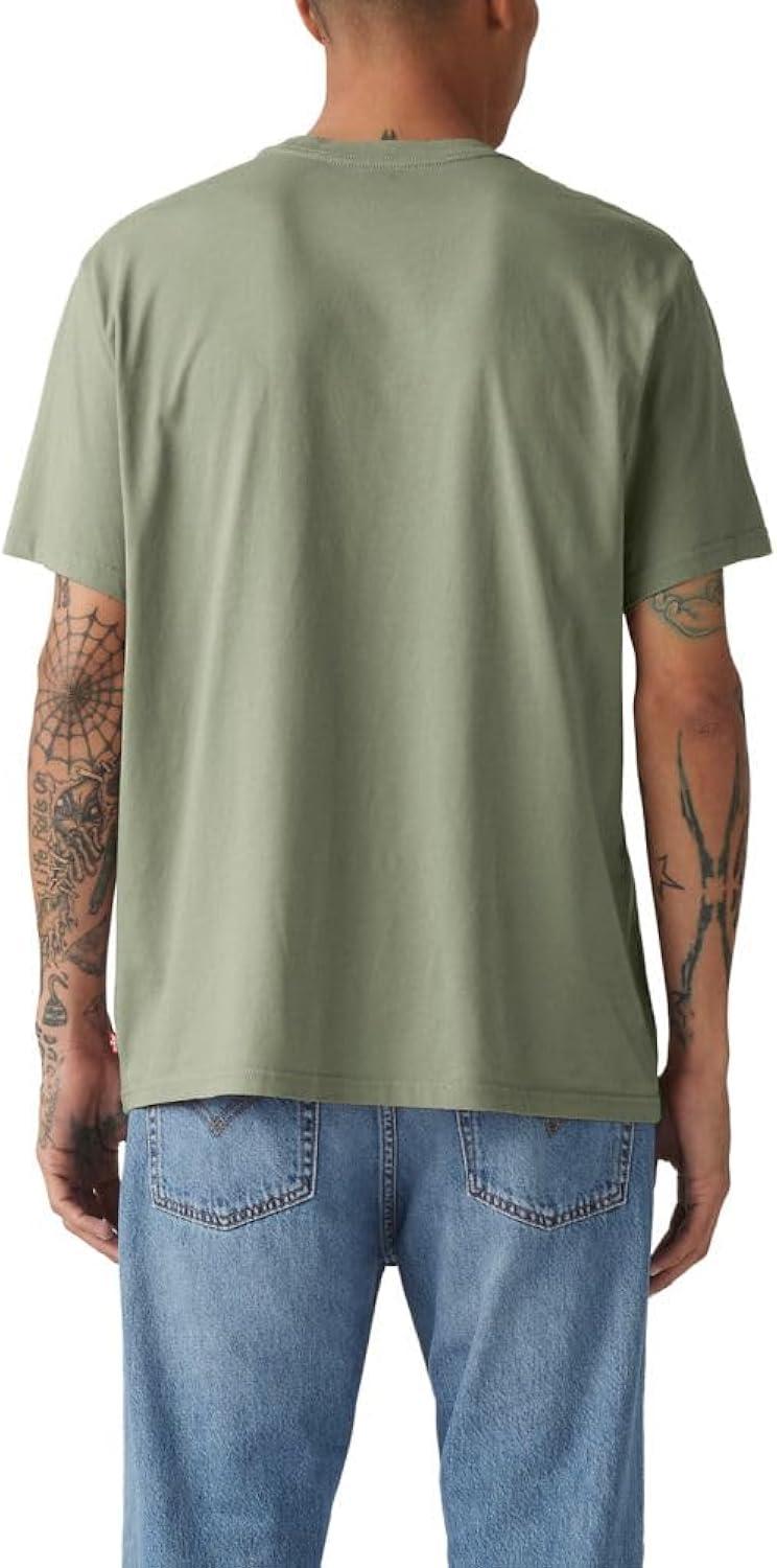 Men's XXL Green Cotton Graphic Round Neck Tee