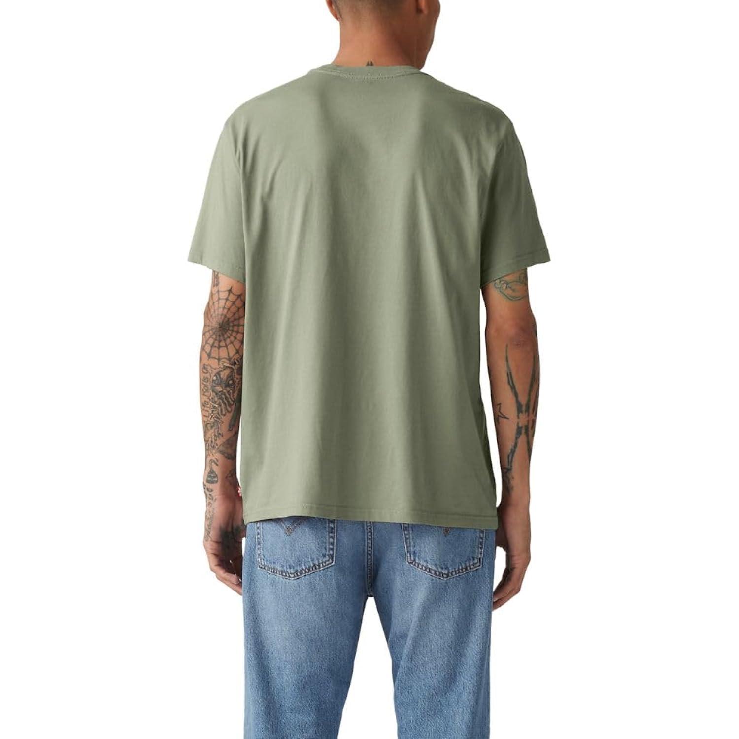 Men's XXL Green Cotton Graphic Round Neck Tee