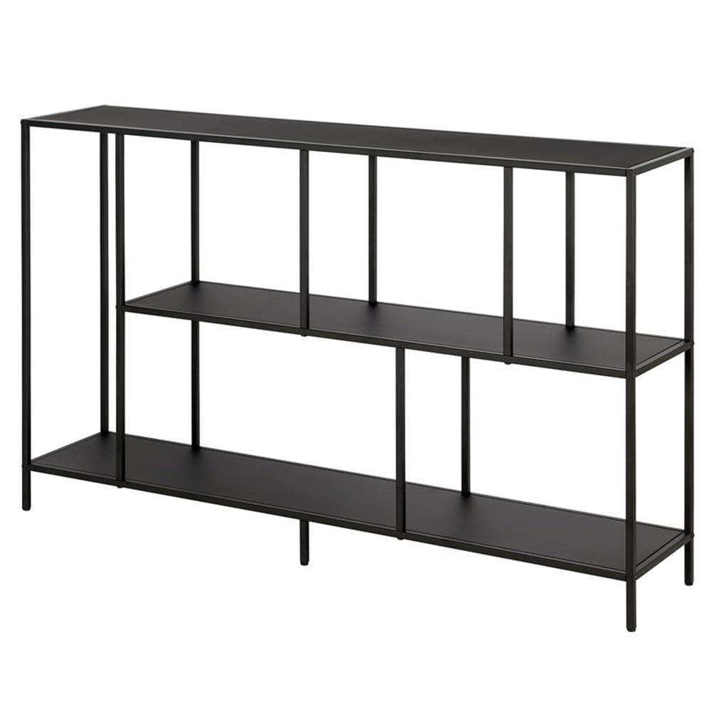 Evelyn&Zoe Winthrop 52" Wide Rectangular Console Table, Blackened Bronze