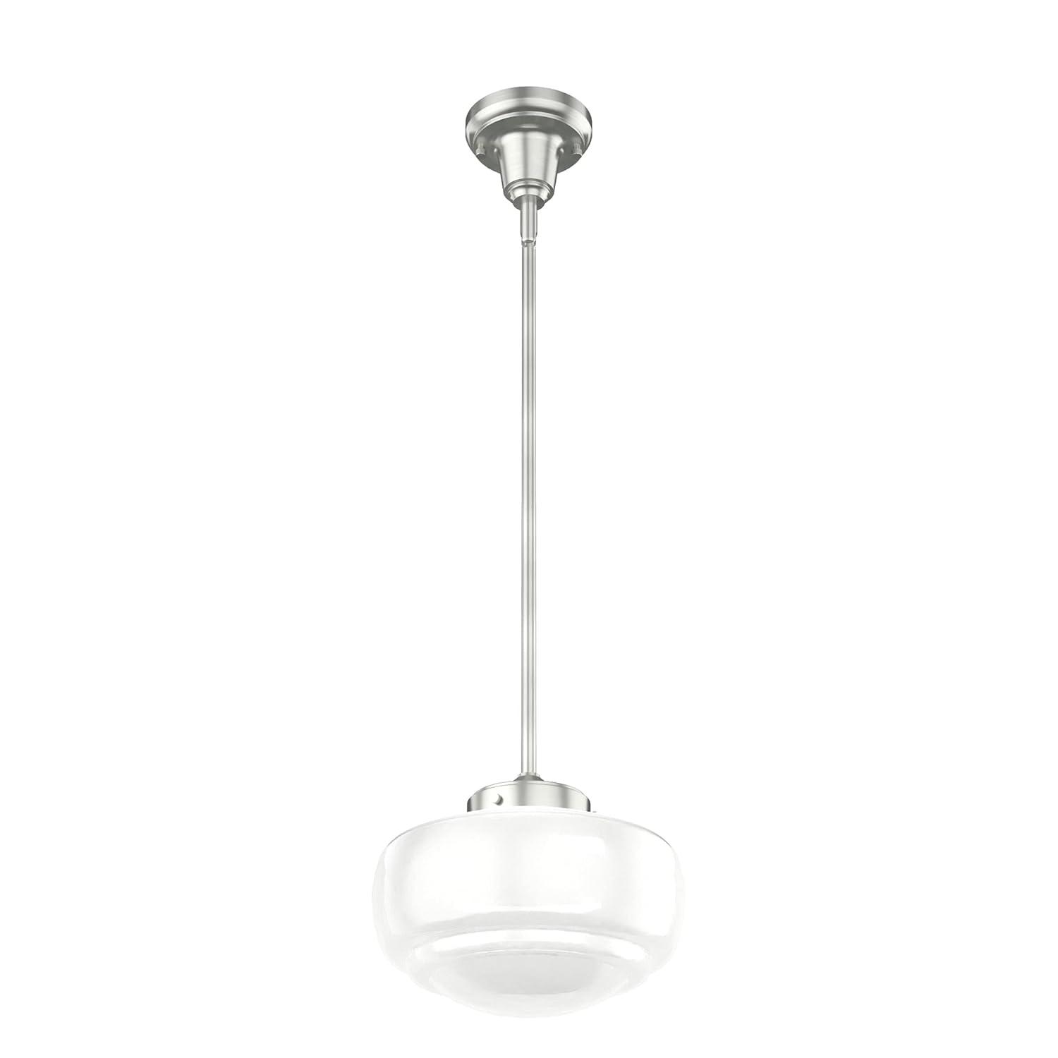 Saddle Creek 1 - Light Single Schoolhouse Pendant with Glass