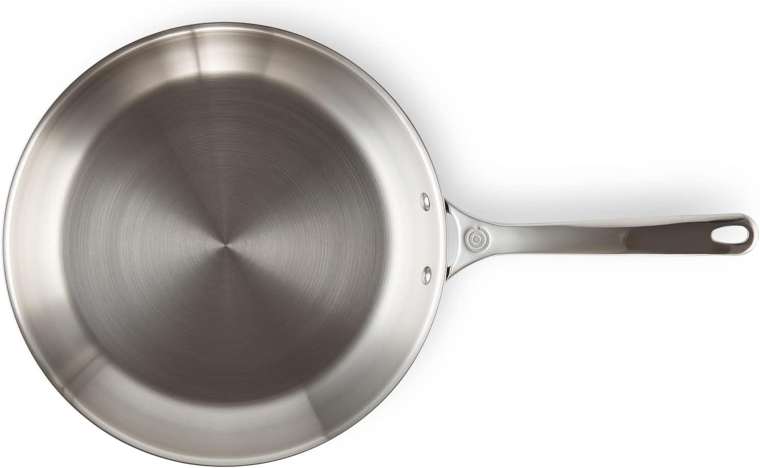 Stainless Steel 12" Non-Stick Fry Pan with Ceramic Coating