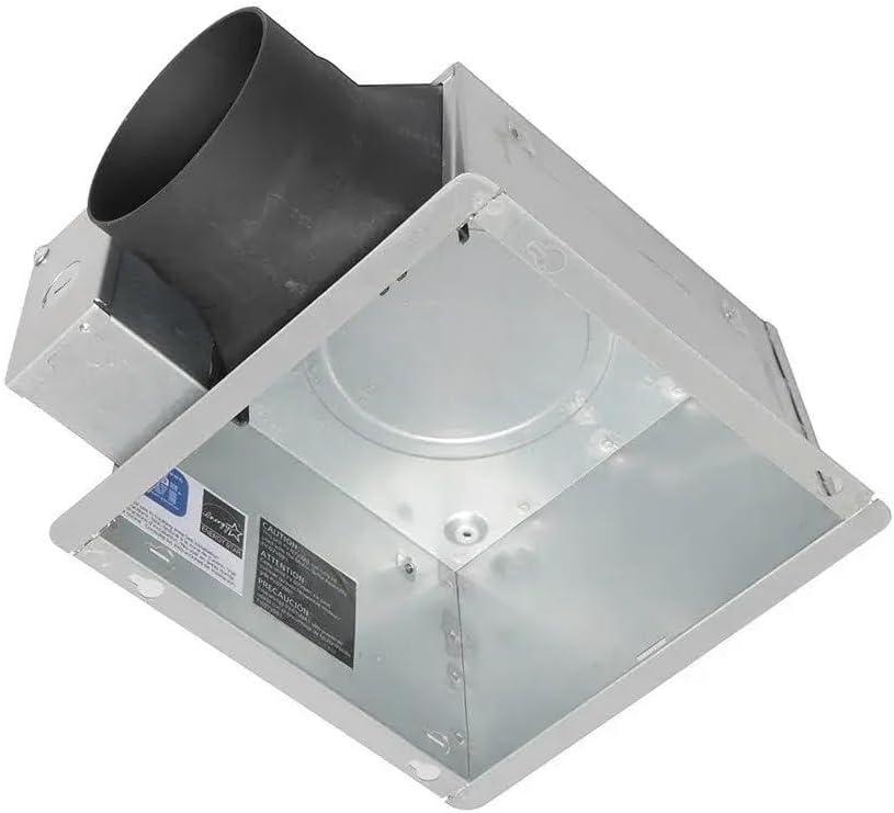 White Plastic Ceiling Mount Energy Star Exhaust Fan