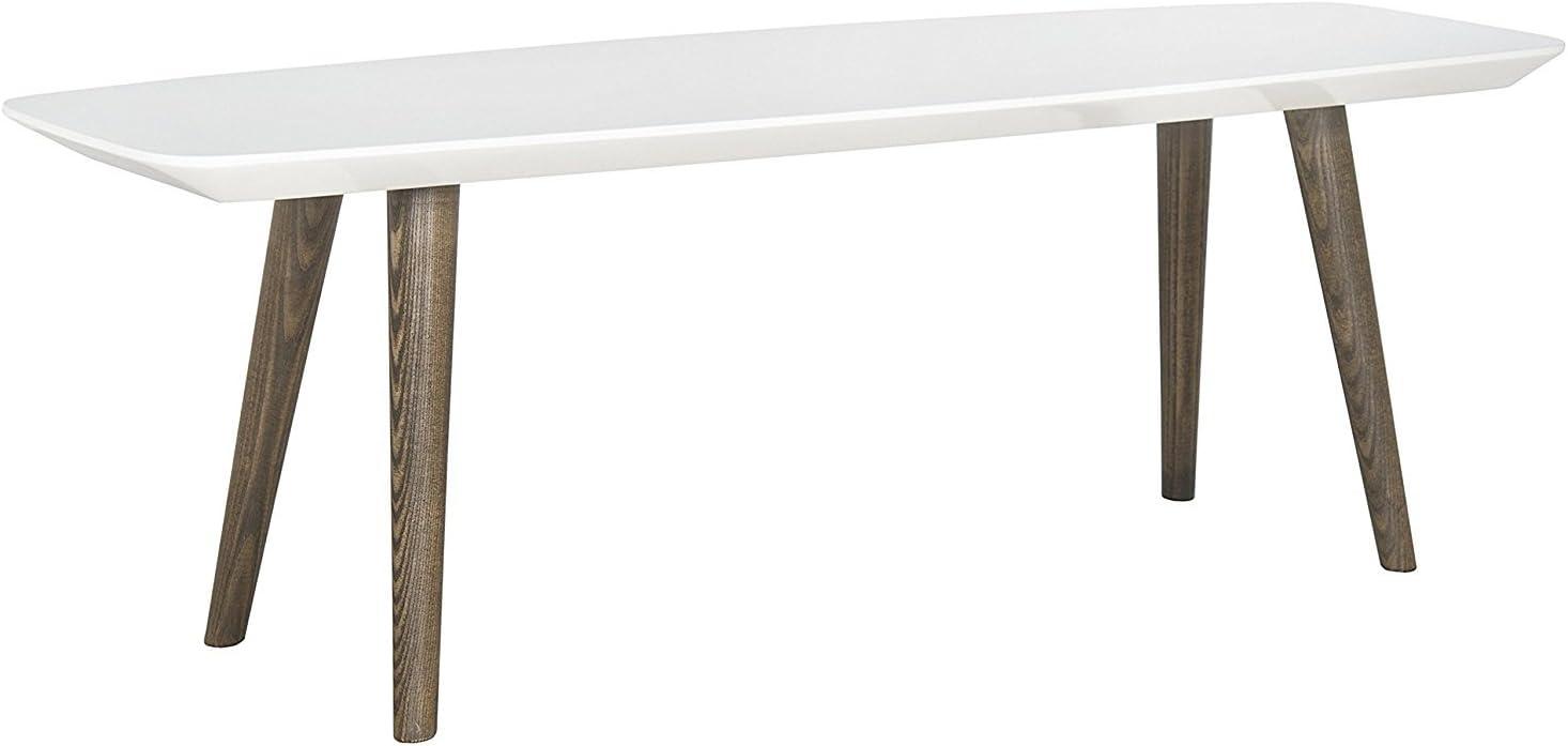 Josiah Coffee Table - White/Dark Brown - Safavieh