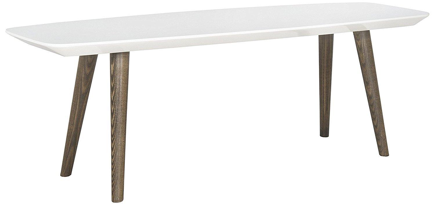Josiah Coffee Table - White/Dark Brown - Safavieh