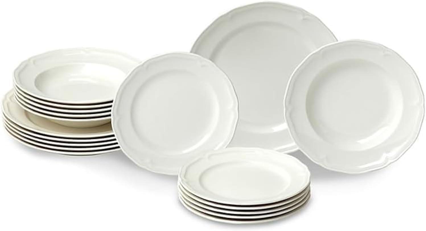 Villeroy & Boch White Porcelain 18-Piece Dinnerware Set