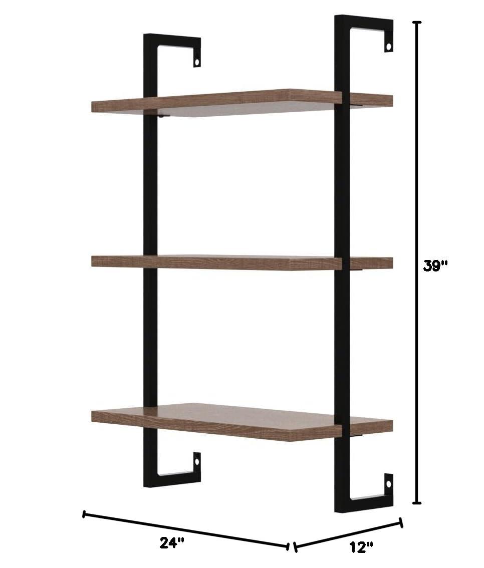 Nathan James Floating Bookcase