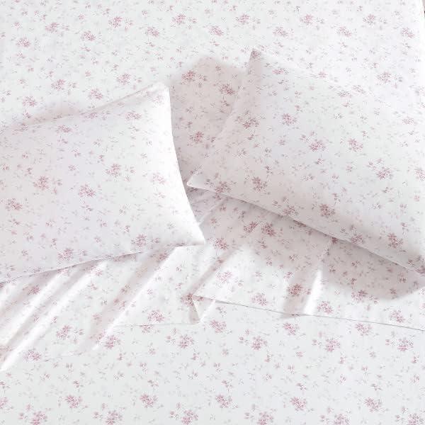 Laura Ashley Printed Cotton Sateen Pillowcase Set (Set of 2)