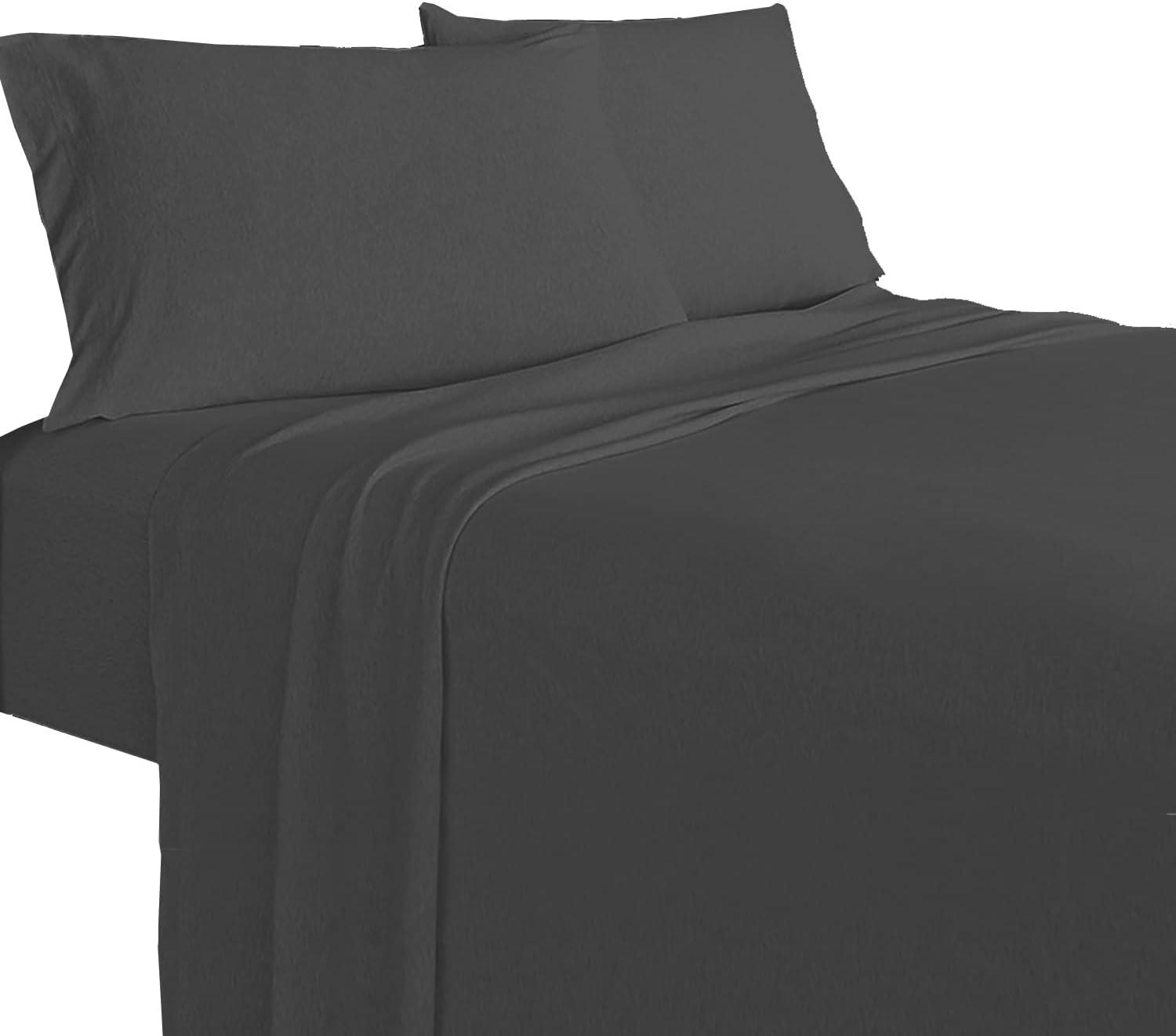 Full 4-Piece Sheet Set, Soft tees Luxury Cotton Modal Ultra Soft Jersey Knit Sheet Sets by Royale Linens