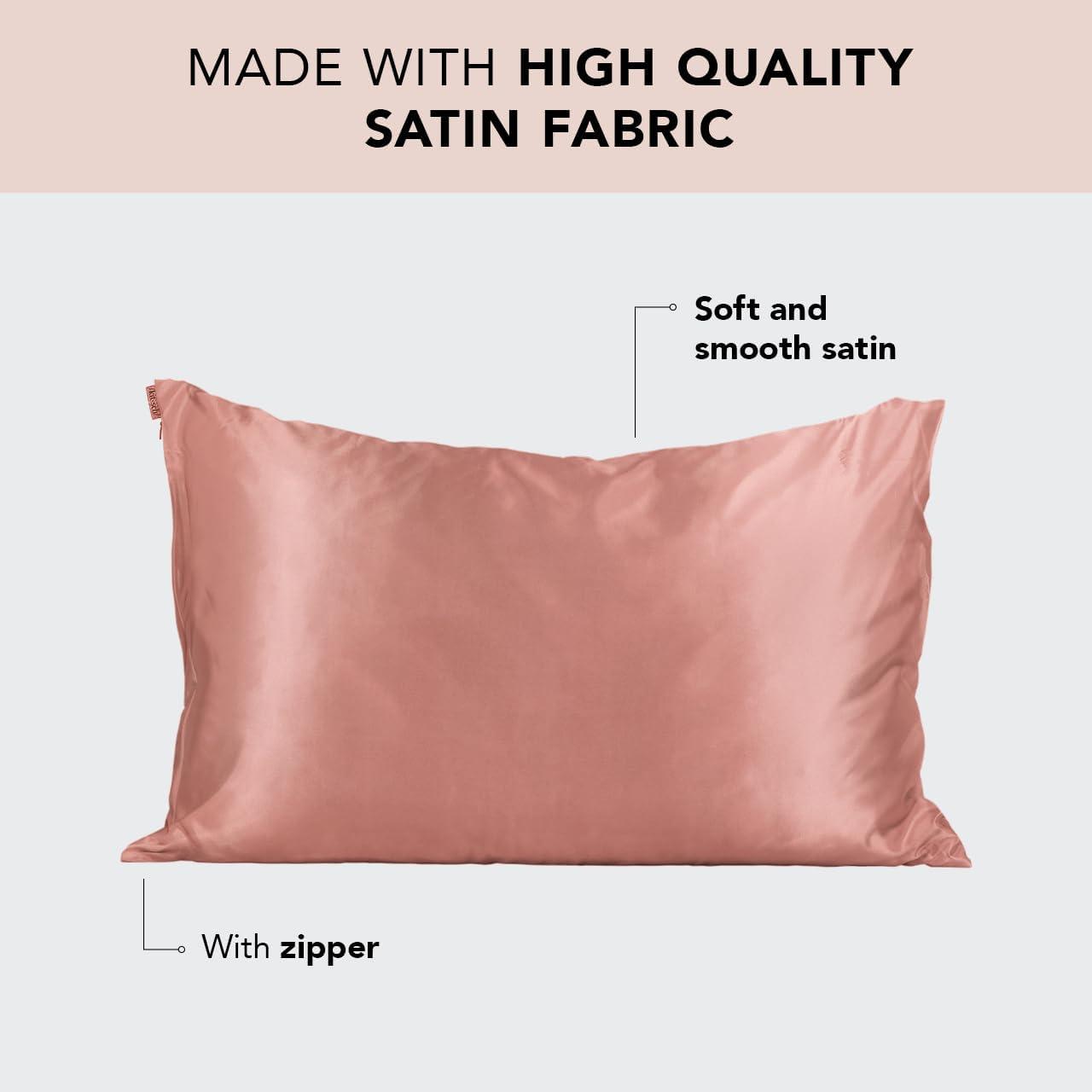 Satin Pillowcase - Terracotta by KITSCH