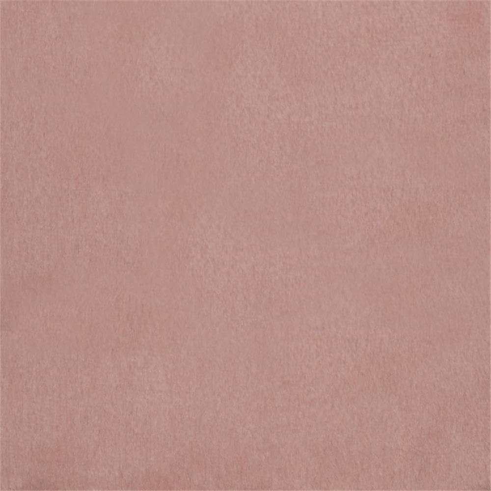 Dusty Pink Velvet Adjustable Backless Office Stool with Chrome Base