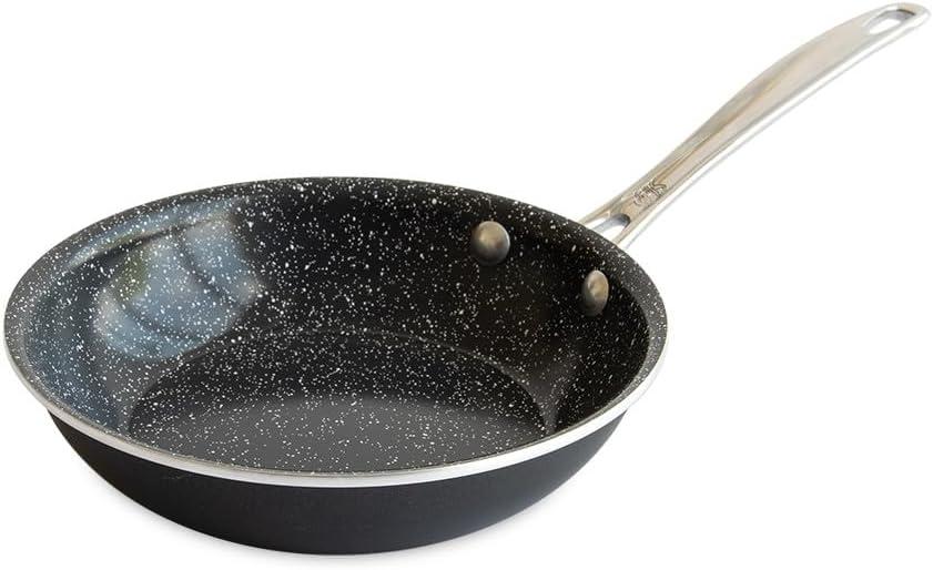 Nordic Ware 8" Black Aluminum Saute Skillet with Ceramic Coating