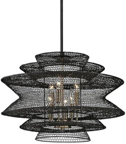 Kokoro Bronze 23" Industrial Elegance Chandelier