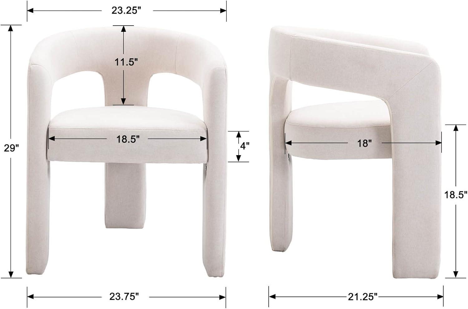 wahson office chair Modern Upholstered Barrel Dining Chairs (Set of 2)