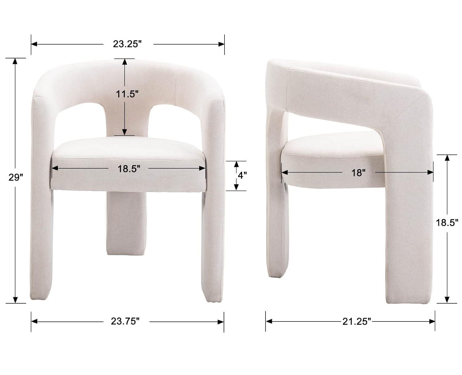 wahson office chair Modern Upholstered Barrel Dining Chairs (Set of 2)