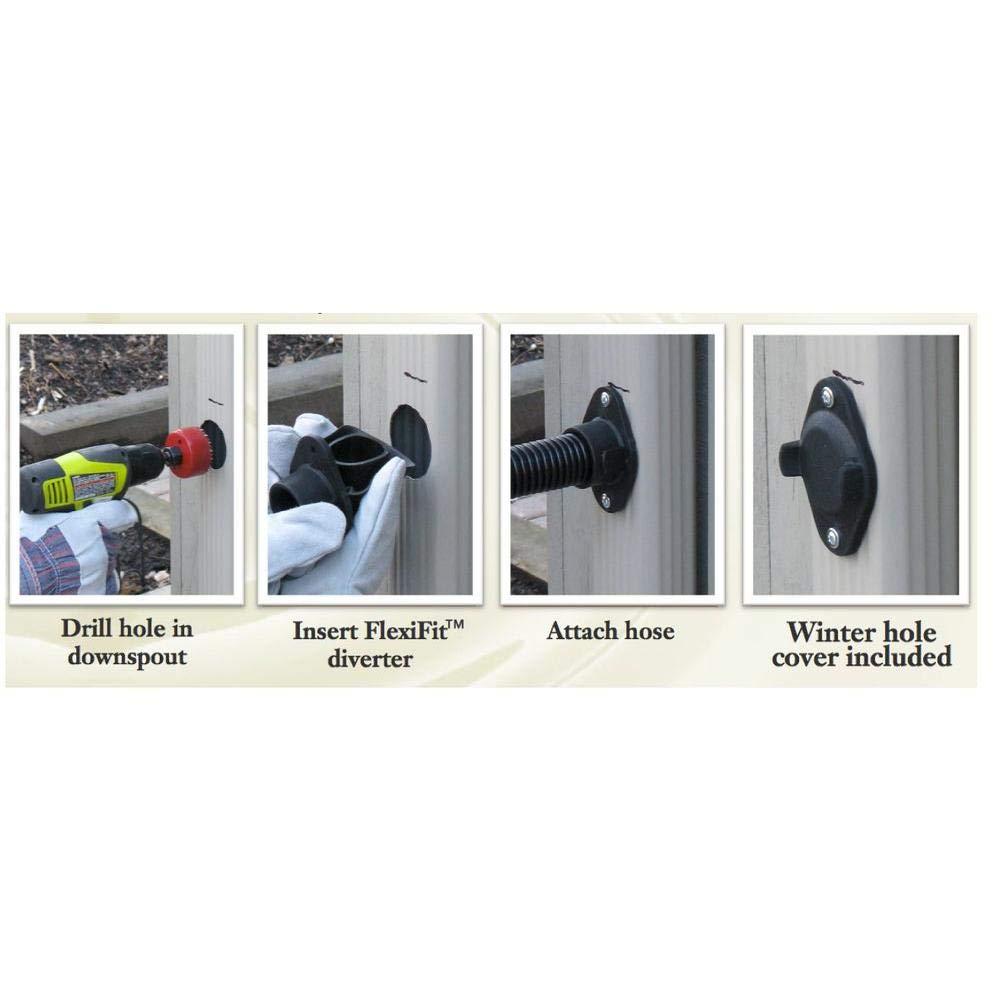 Good Ideas Good Ideas Rain Wizard Whiskey Style Rain Barrel with Overflow and Spigot