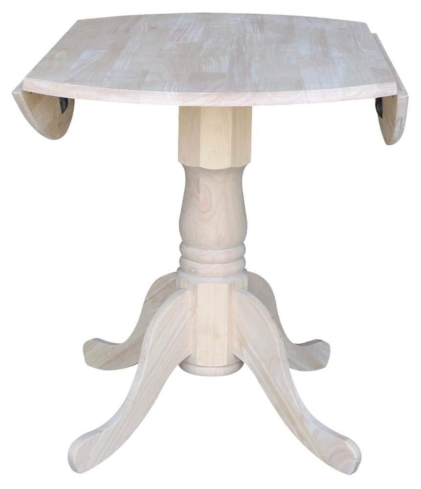 International Concepts Dual Drop Leaf Table - 36", Unfinished