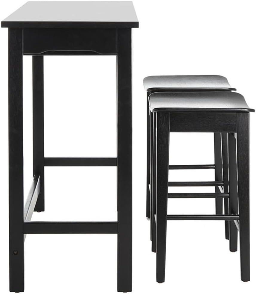 Colbie 3 Piece Pub Set - Black - Safavieh