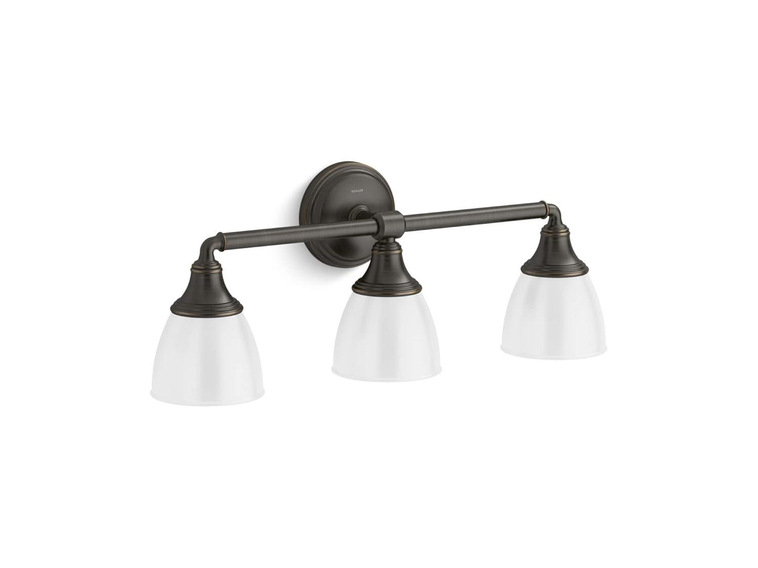 Devonshire 3 Light Indoor Bathroom Vanity Light Fixture, Position Facing Up or Down, UL Listed
