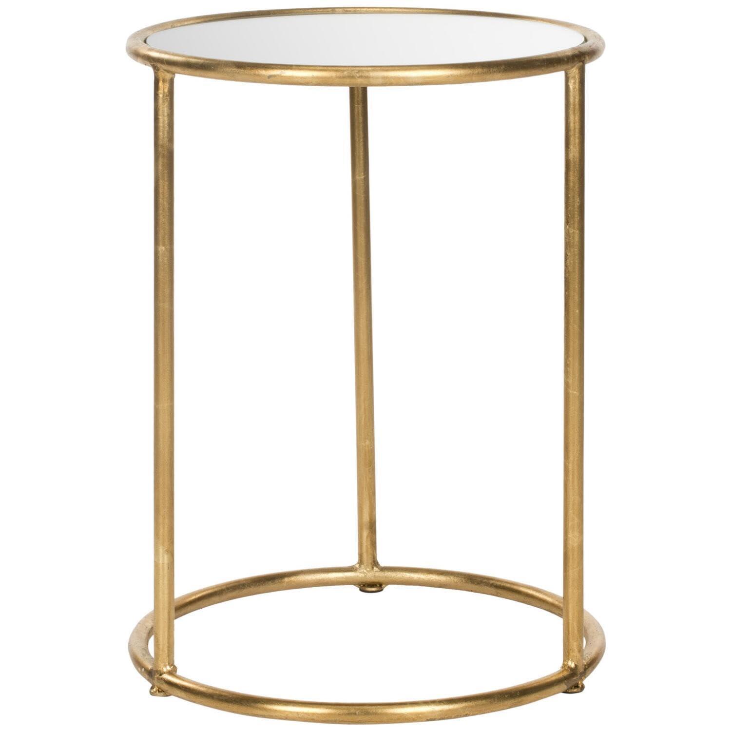 Shay Accent Table - FOX2523A - Gold/Mirror - Safavieh Couture