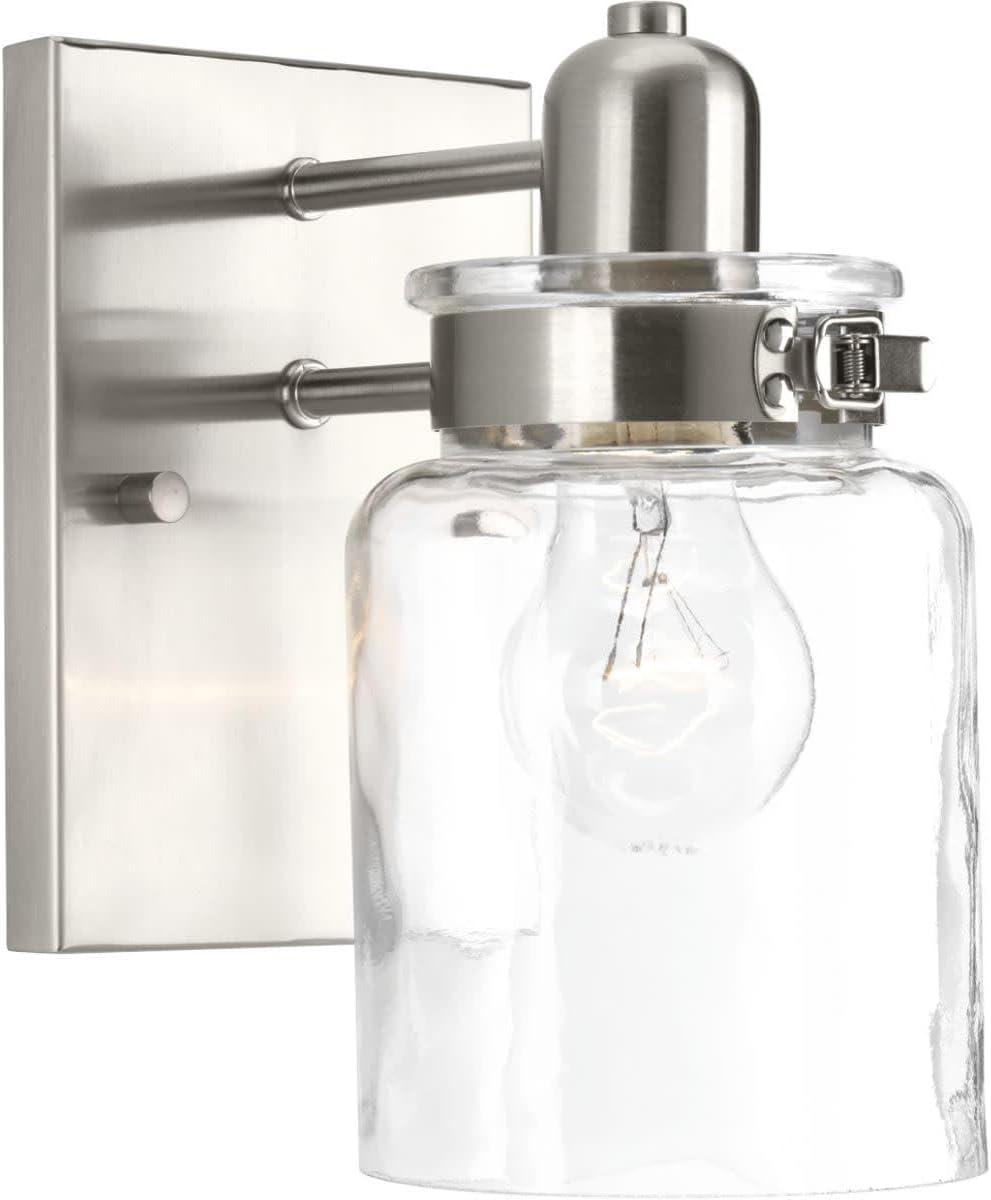 Progress Lighting Calhoun 1-Light Bath & Vanity, Steel, Antique Bronze, Clear Glass Shade