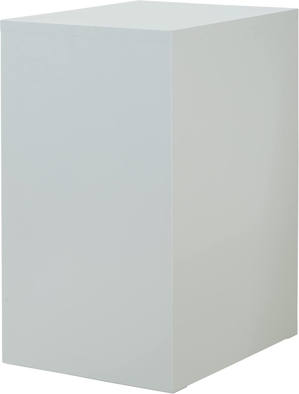 2 Drawer Locking Metal File Cabinet in Gray