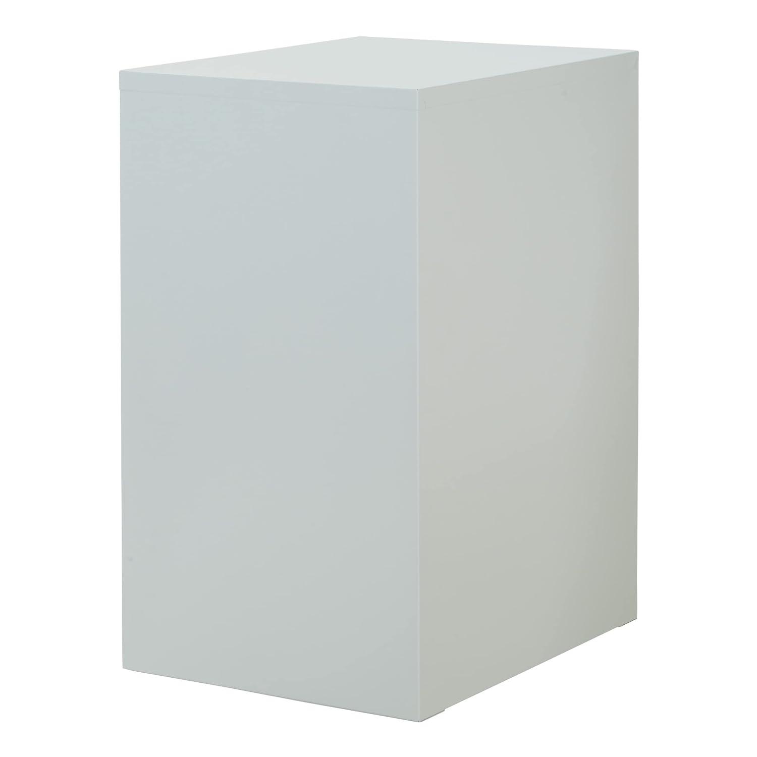 2 Drawer Locking Metal File Cabinet in Gray