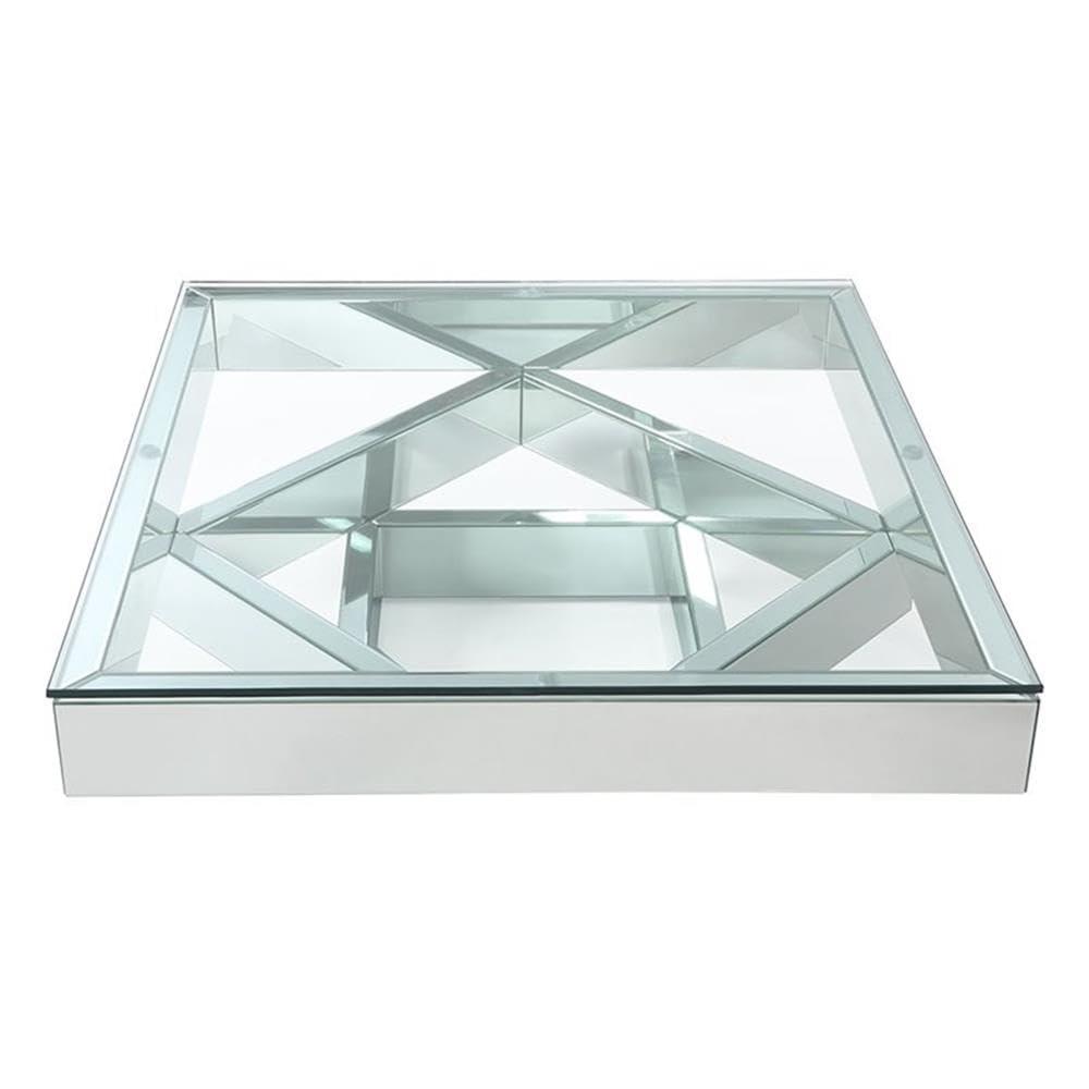 Andrew Home Studio Aradia Glass Top Coffee Table