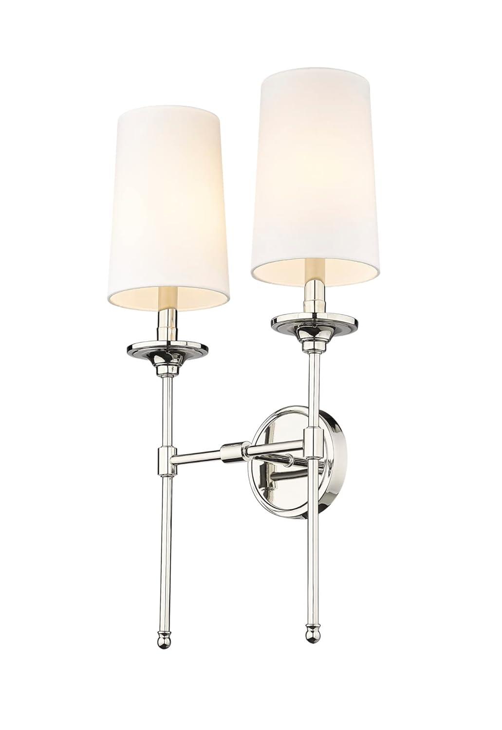 Z-Lite Emily 2 - Light Wall Light in  Polished Nickel