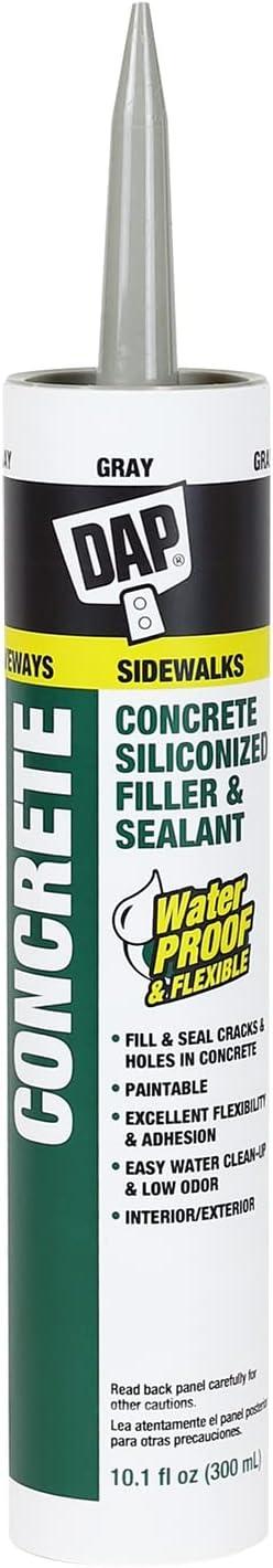 DAP Gray Silicone Concrete and Masonry Filler and Sealant 10.1 oz