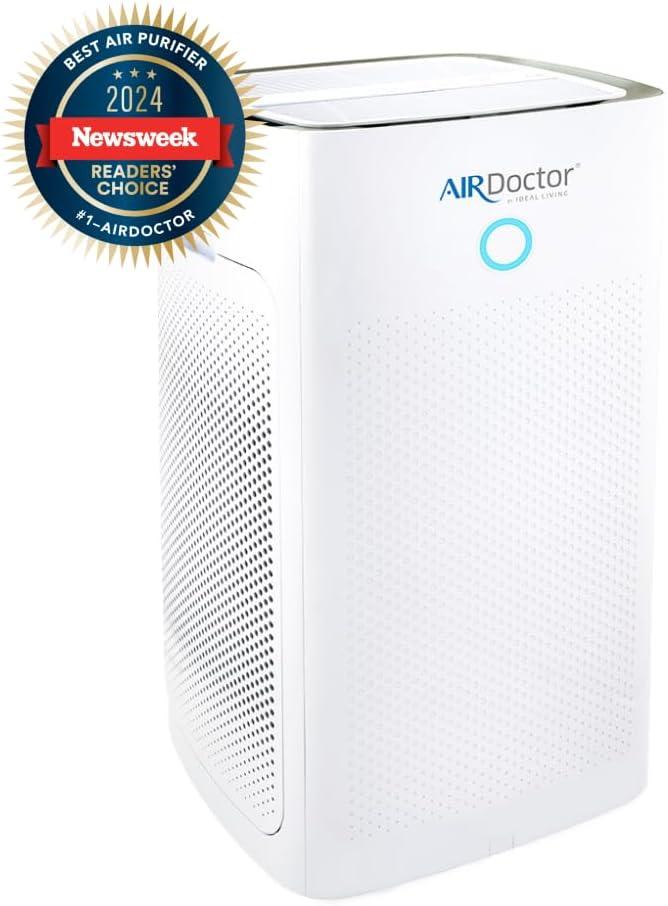 AirDoctor AD5000/AD5500 4-in-1 Air Purifier for Extra Large Spaces, HEPA Filter, White