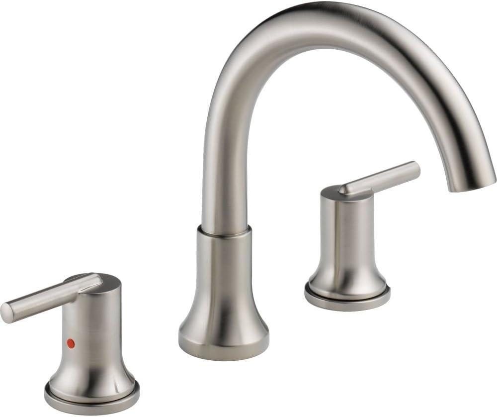 Trinsic Double Handle Deck Mounted Roman Tub Faucet