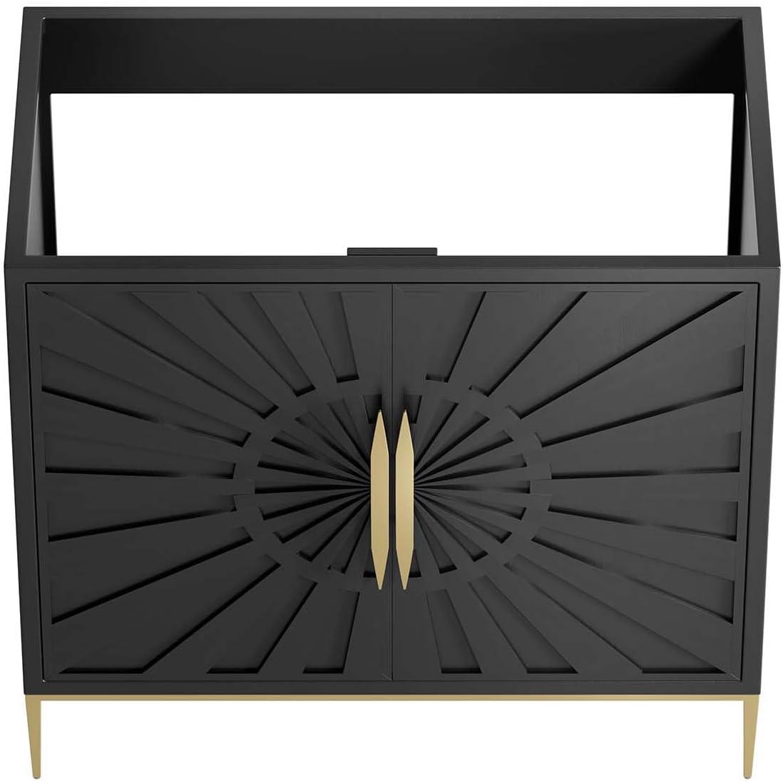 Modway Modway 35" Single Bathroom Vanity Base Only in Black