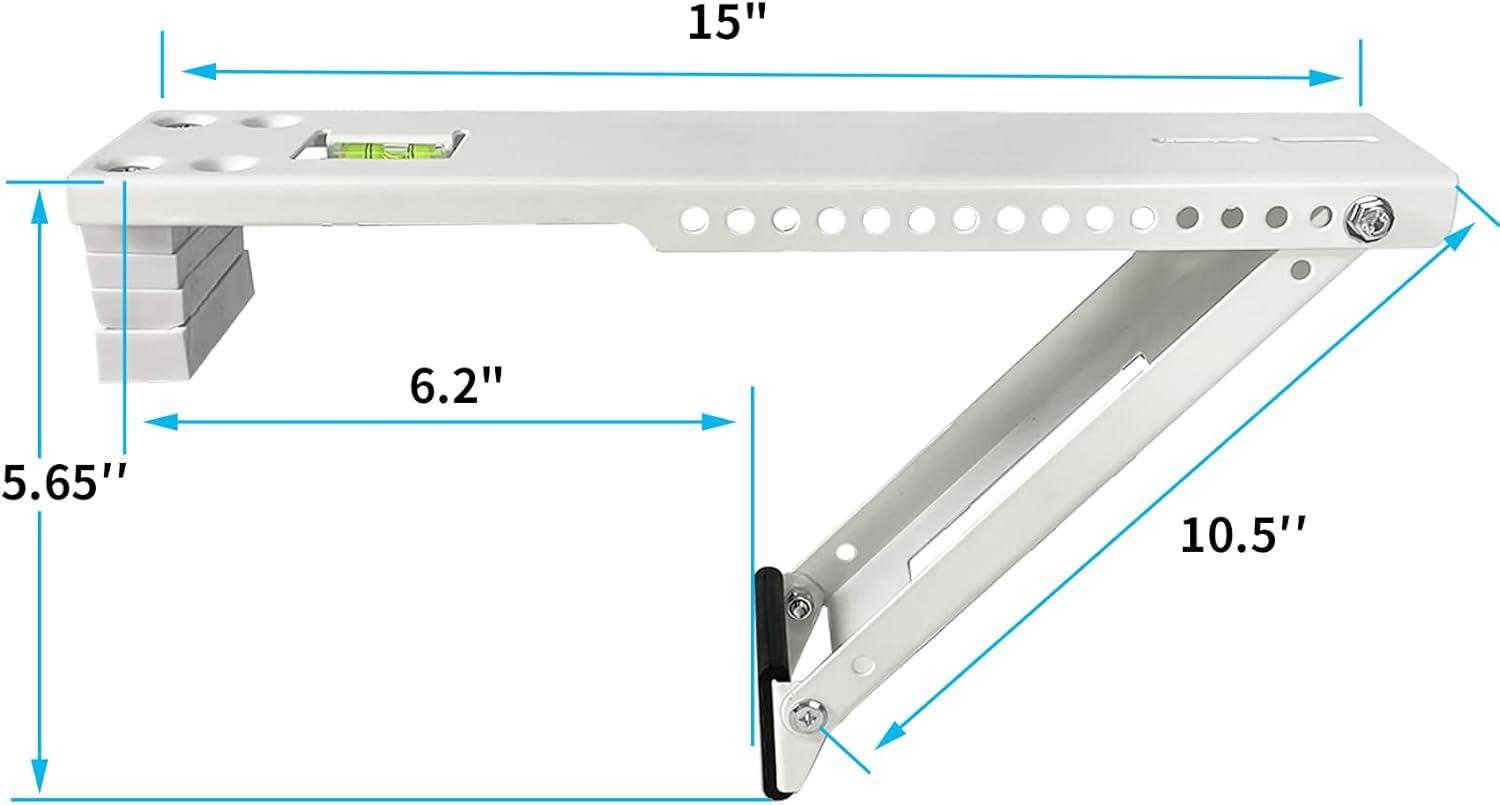 Foozet Window Air Conditioner Support Bracket , Window AC Bracket Light Duty , Window AC Support Up to 85 lbs