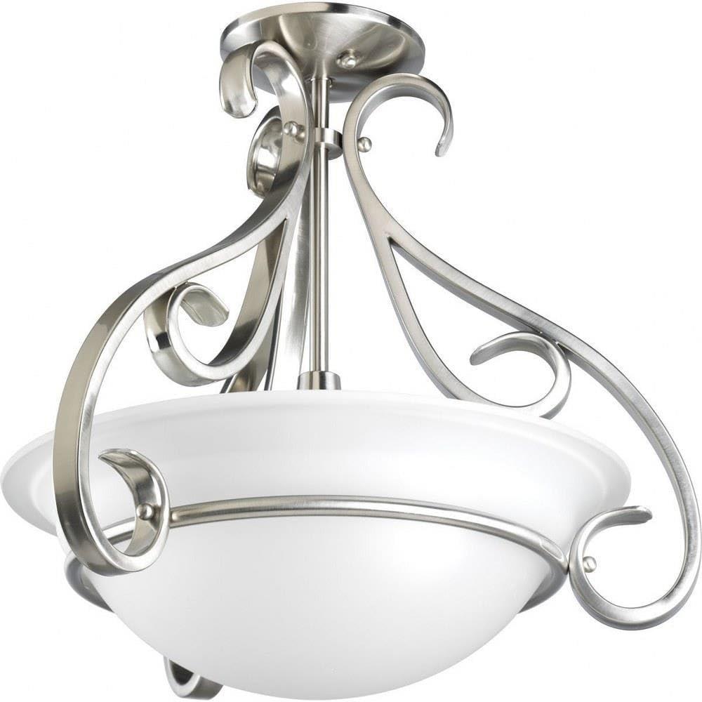 Fleur De Lis Living Lilly 3 - Light Brushed Nickel Single Pendant