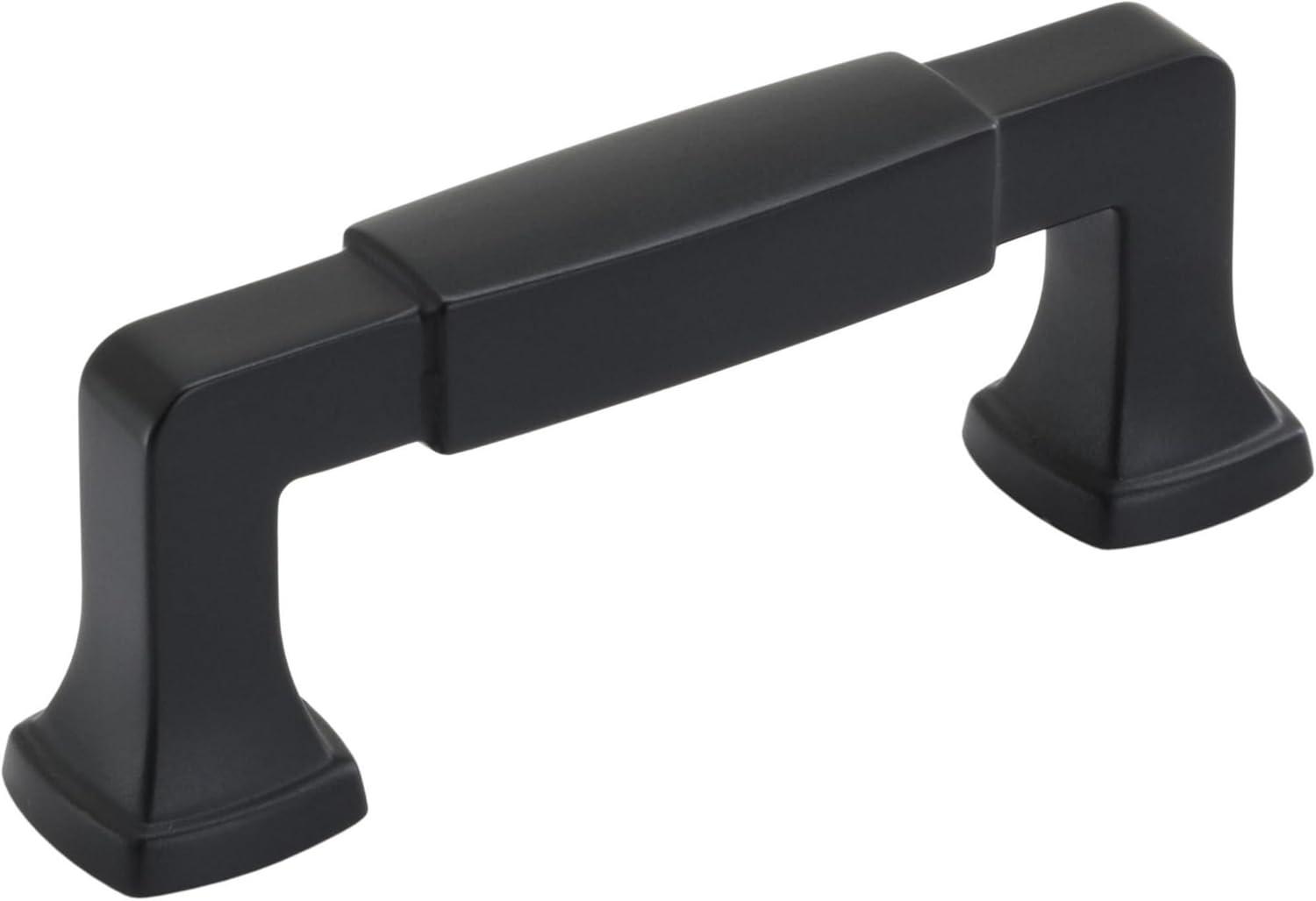 Amerock Stature 3 inch (76mm) Center-to-Center Matte Black Cabinet Pull