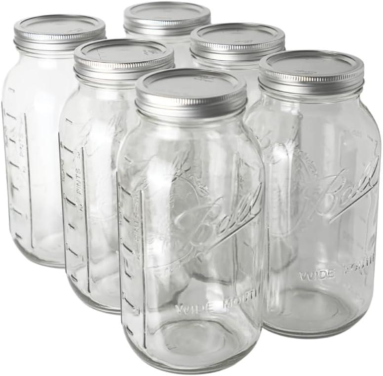 Ball Latch Jars, Glass Storage Jars, 3-Pack