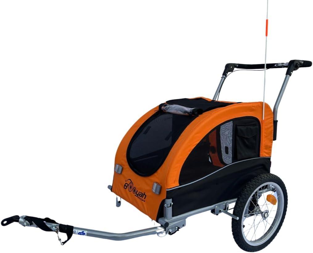 Booyah Mediium Pet Dog Stroller and Trailer - Orange