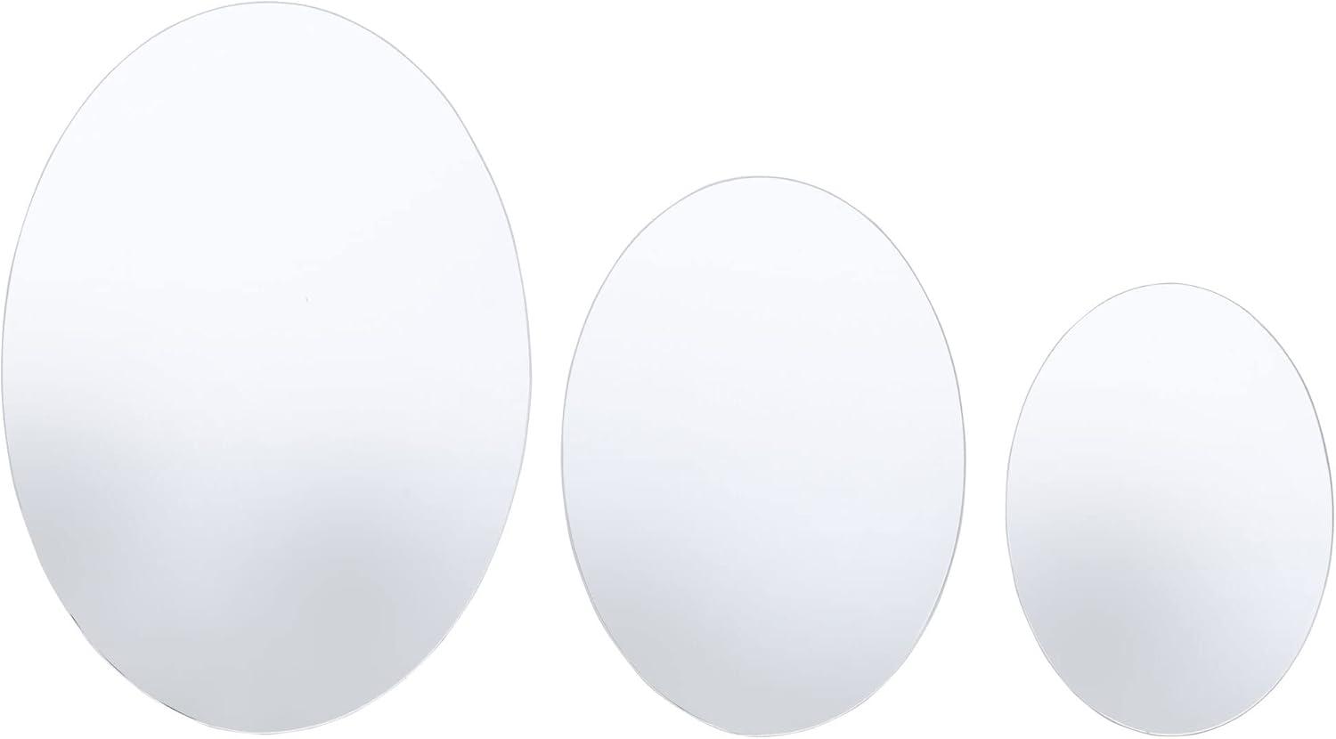 Elements Set of 7 Frameless Wall Mirrors