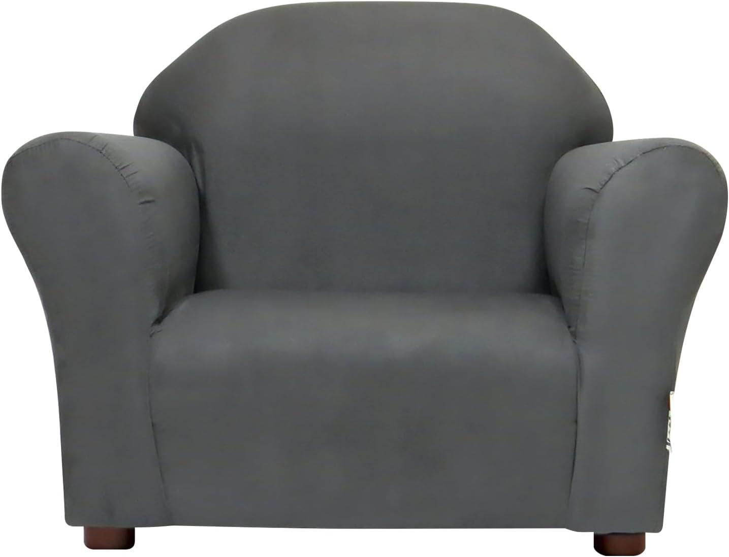 Keet Keet Roundy Microsuede Chair Charcoal