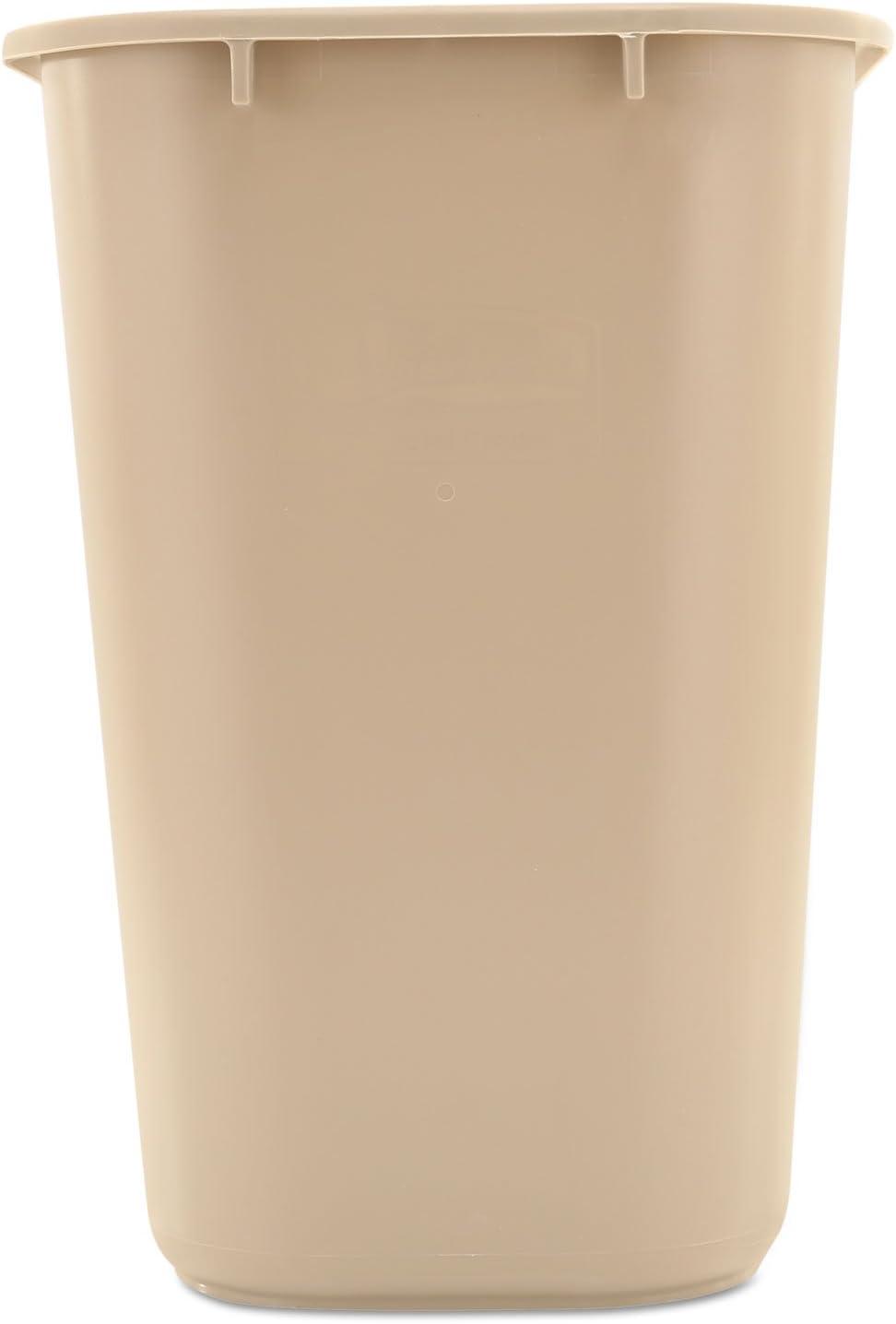 Standard Series Wastebasket, 12.3"x8.3"x11.4", Beige