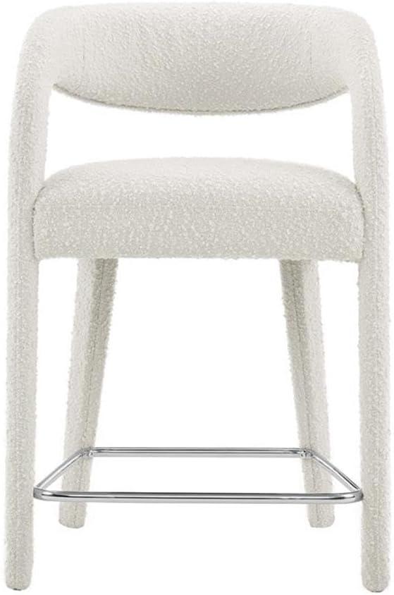 Modway Pinnacle Boucle Upholstered Counter Stool Set of Two