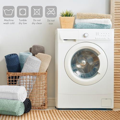 Splendor 100% Cotton Tufted 3000 GSM Reversible Bath Rug