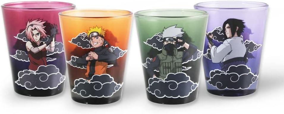 Naruto Shippuden Team 7 Multicolor Glass Shot Set