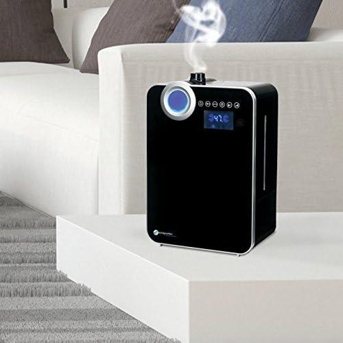 Pureguardian 120-Hour Elite Ultrasonic Warm & Cool Mist with Digital Smart Mist Sensor Humidifier H8000B: Quiet Bedroom Humidifier