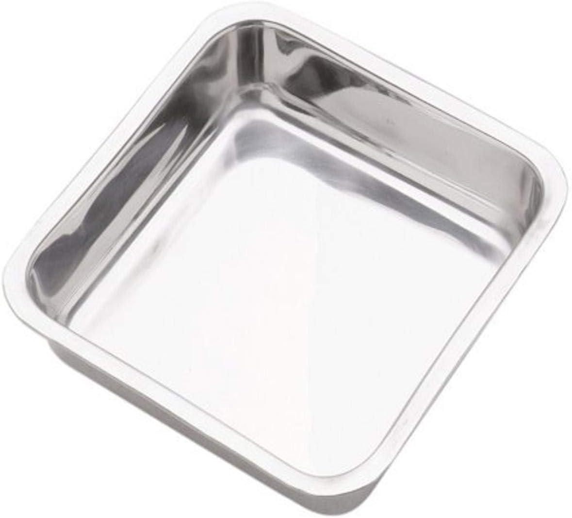 Norpro 8 Inch Stainless Steel Cake Pan, Square